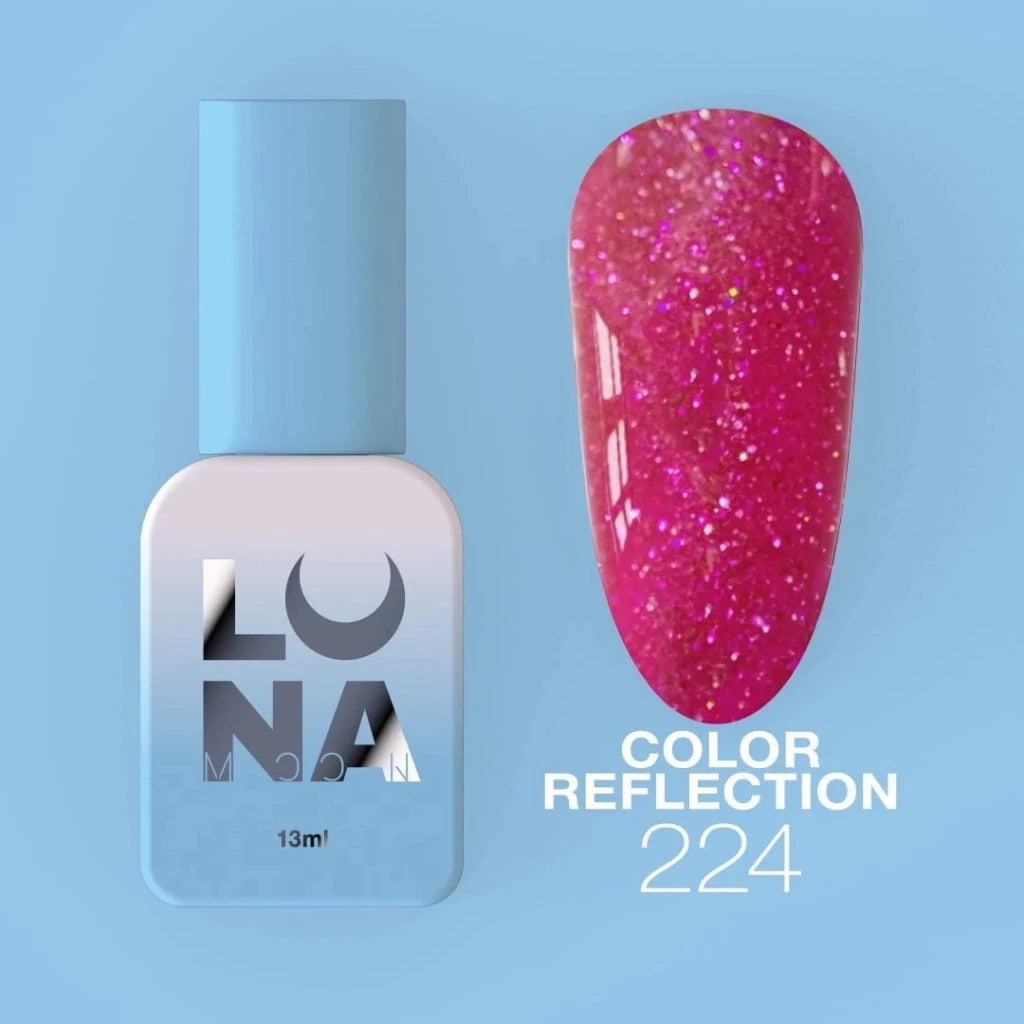 LUNAmoon Colour Gel Polish Reflection 224, 13ml - Level Up Beauty Supply