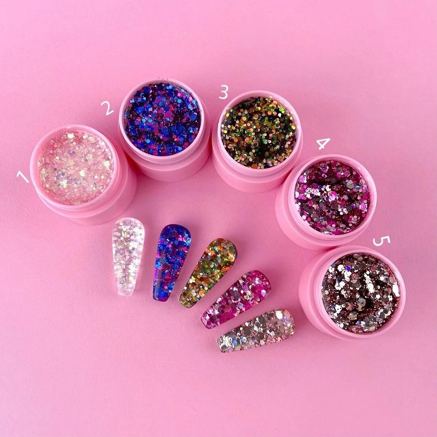 LUNAmoon Glitter Gel Unicorn Gel #04, 5ml