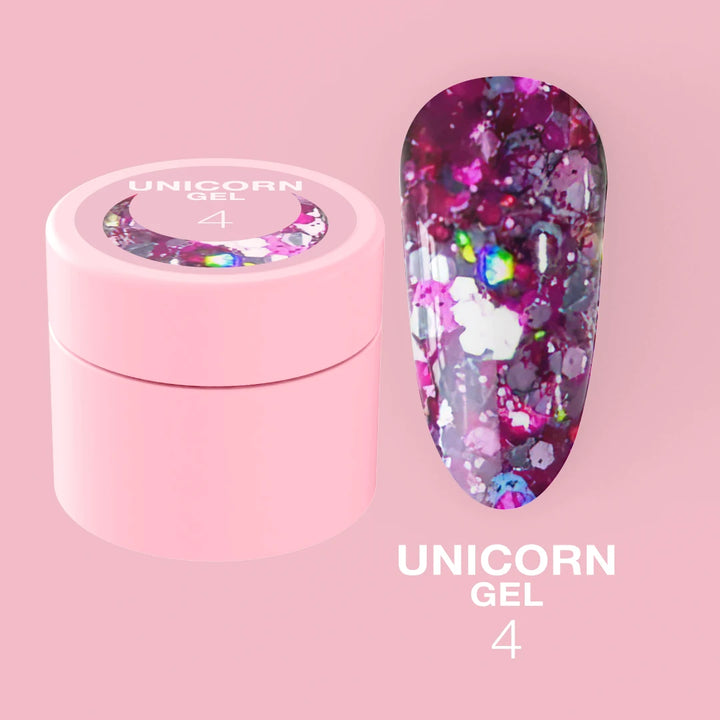 LUNAmoon Glitter Gel Unicorn Gel #04, 5ml