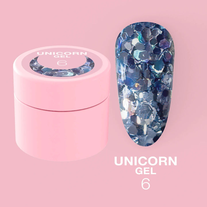 LUNAmoon Glitter Gel Unicorn Gel #06, 5ml