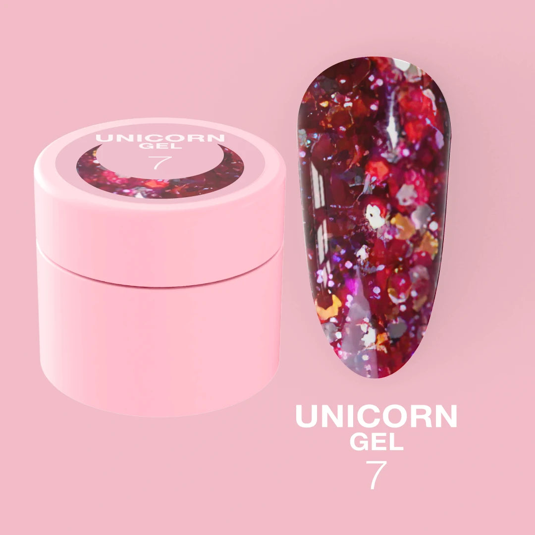 LUNAmoon Glitter Gel Unicorn Gel #07, 5ml