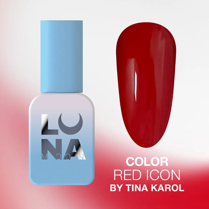 LUNAmoon Gel Polish Red Icon By Tina Karol, 13ml