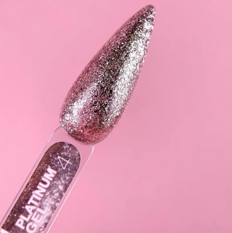 LUNAmoon Glitter Gel Platinum #04, 5ml