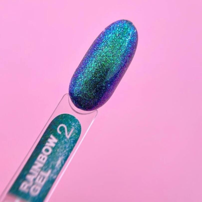 LUNAmoon Glitter Rainbow Gel #02, 5ml