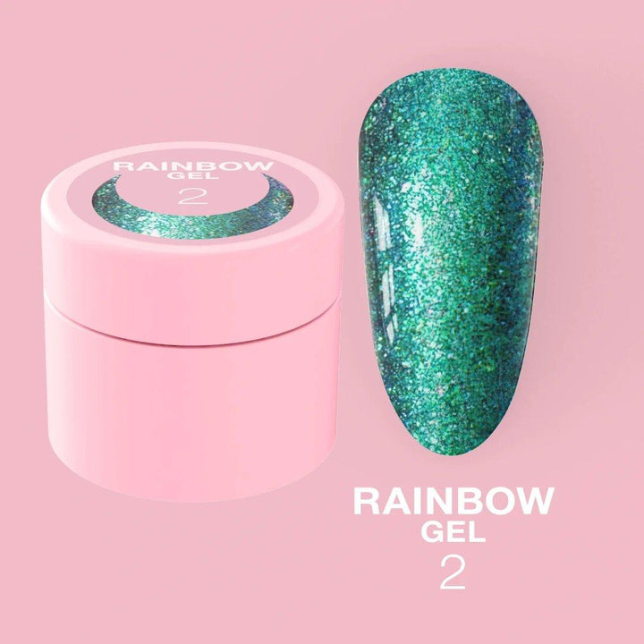 LUNAmoon Glitter Rainbow Gel #02, 5ml