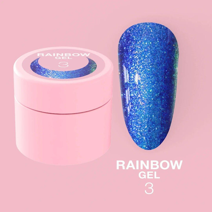 LUNAmoon Glitter Rainbow Gel #03, 5ml