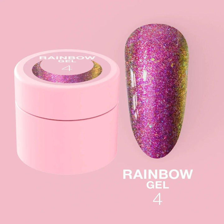 LUNAmoon Glitter Rainbow Gel #04, 5ml