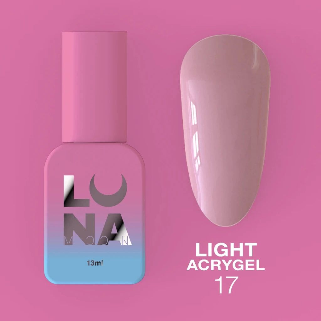 LUNAmoon Liquid Light Acrygel 17, 13ml - Level Up Beauty Supply