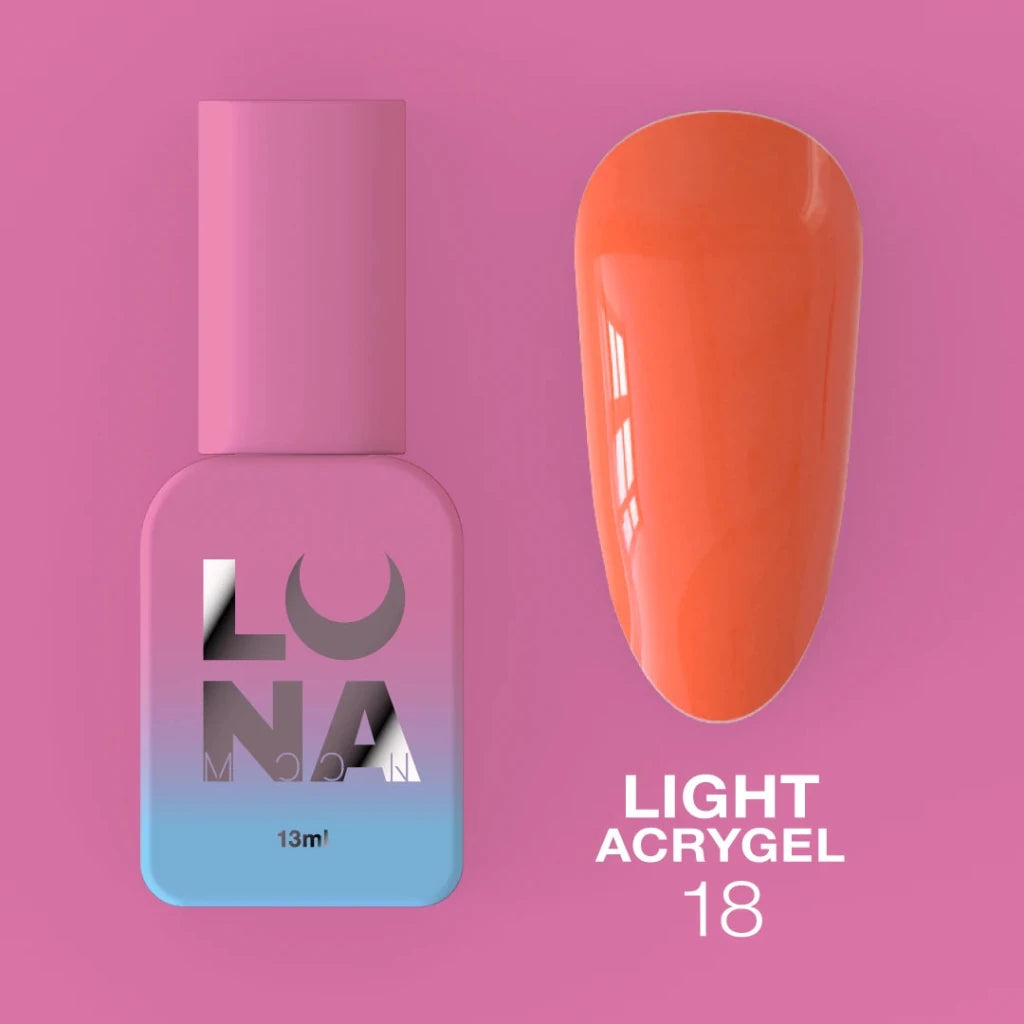 LUNAmoon Liquid Light Acrygel 18, 13ml - Level Up Beauty Supply