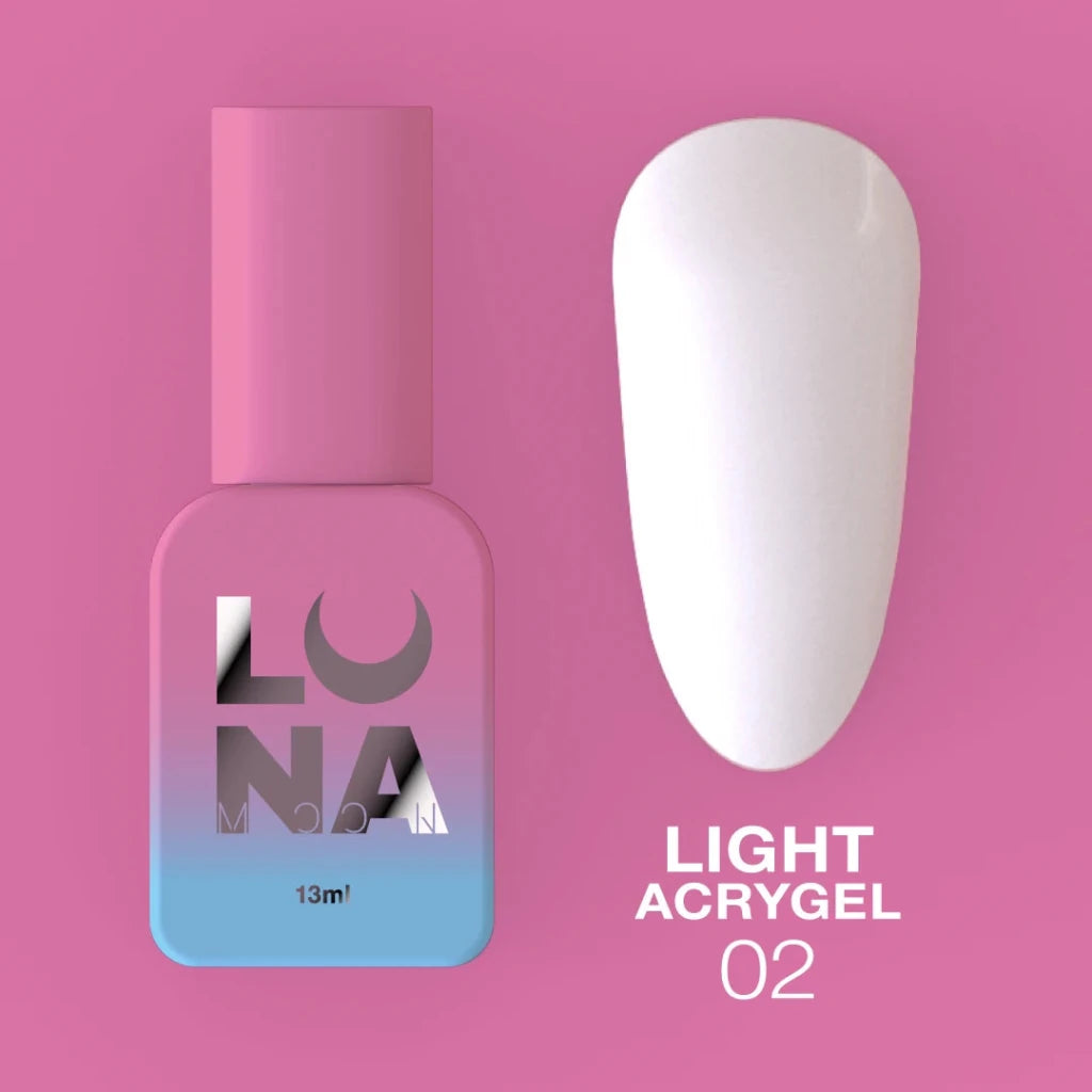 LUNAmoon Liquid Light Acrygel 02 - Level Up Beauty Supply