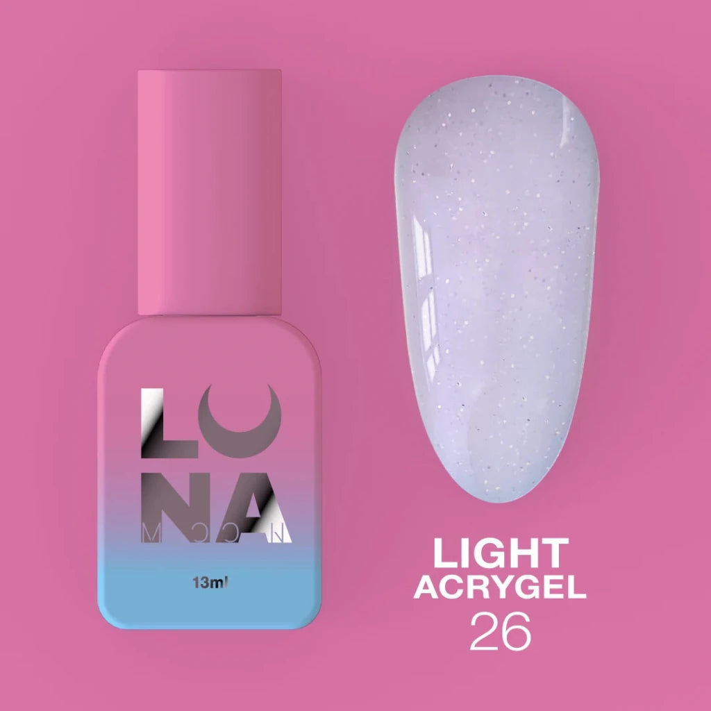 LUNAmoon Liquid Light Acrygel 26, 13ml - Level Up Beauty Supply