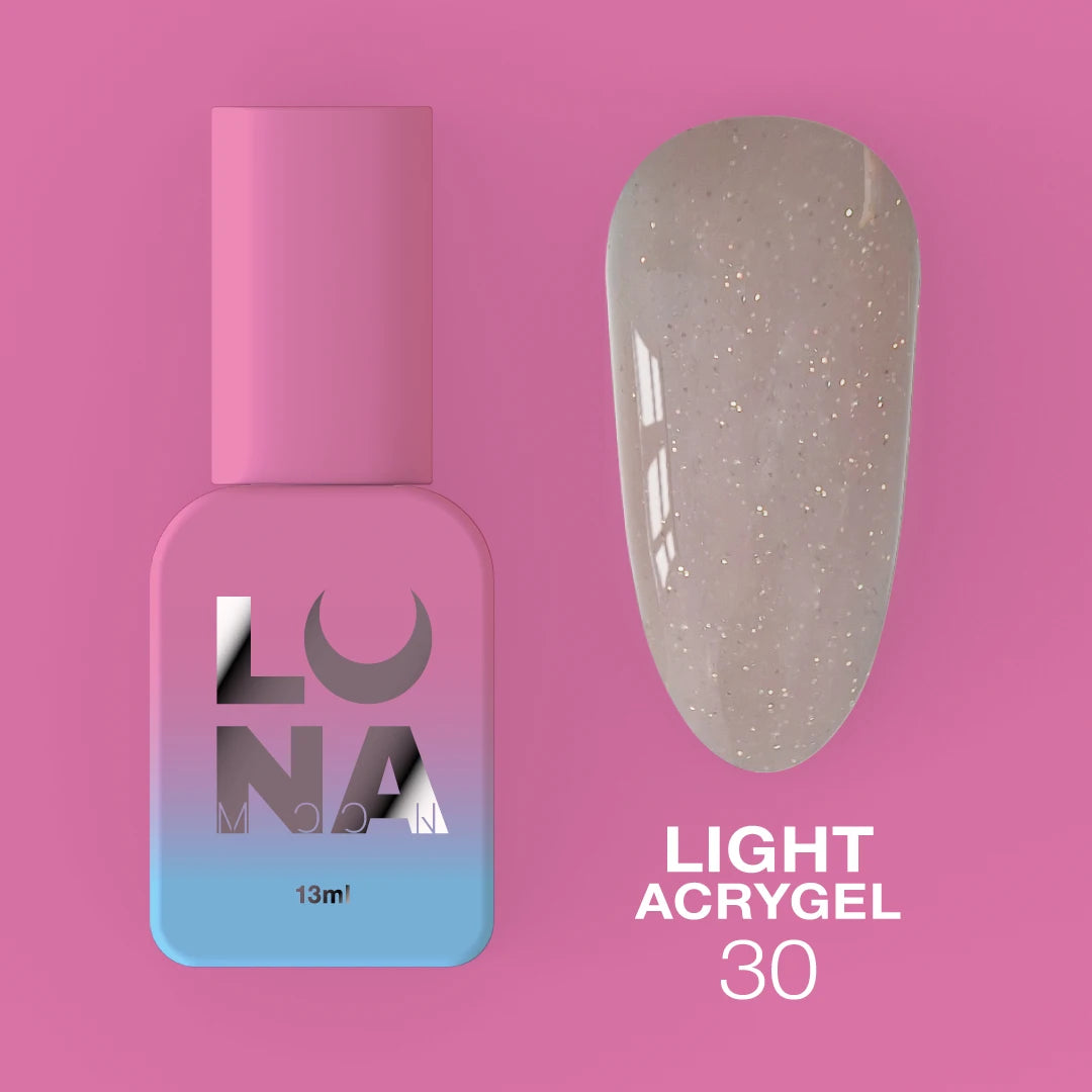 LUNAmoon Liquid Light Acrygel #30, 13ml