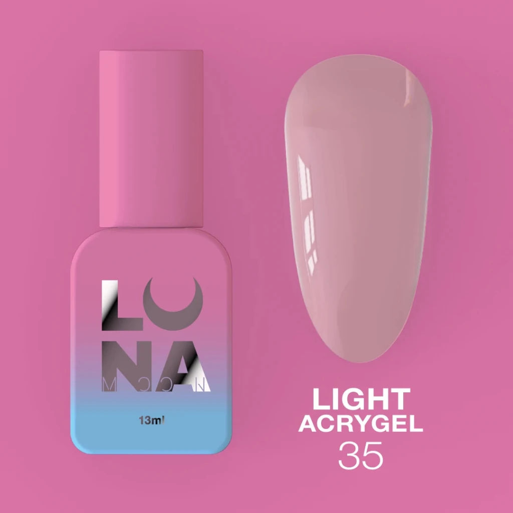 LUNAmoon Liquid Light Acrygel 35, 13ml - Level Up Beauty Supply