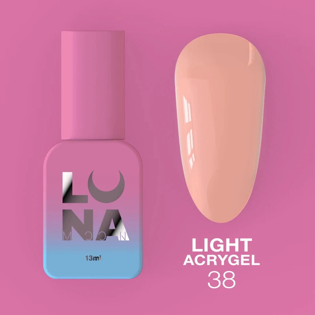 LUNAmoon Liquid Light Acrygel 38, 13ml - Level Up Beauty Supply