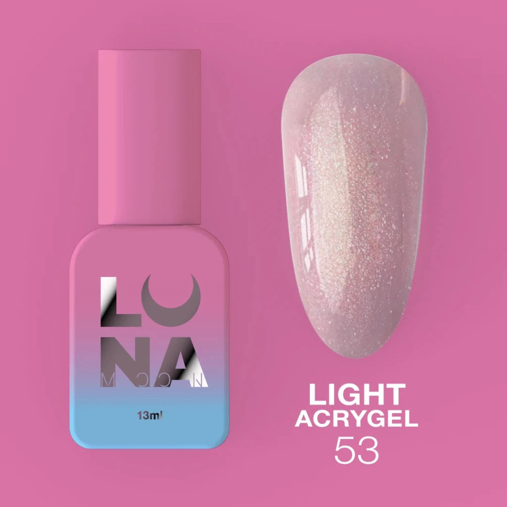 LUNAmoon Liquid Light Acrygel 53, 13ml - Level Up Beauty Supply