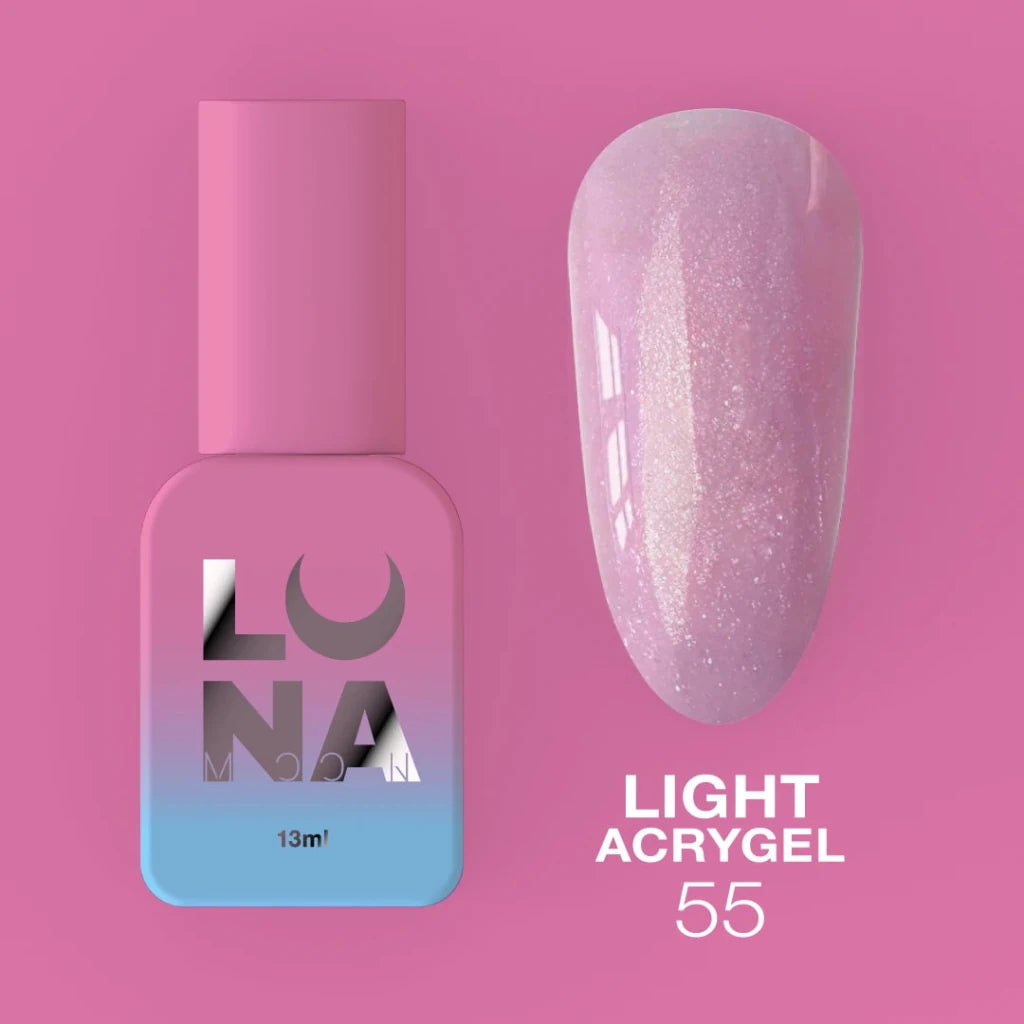 LUNAmoon Liquid Light Acrygel 55, 13ml - Level Up Beauty Supply
