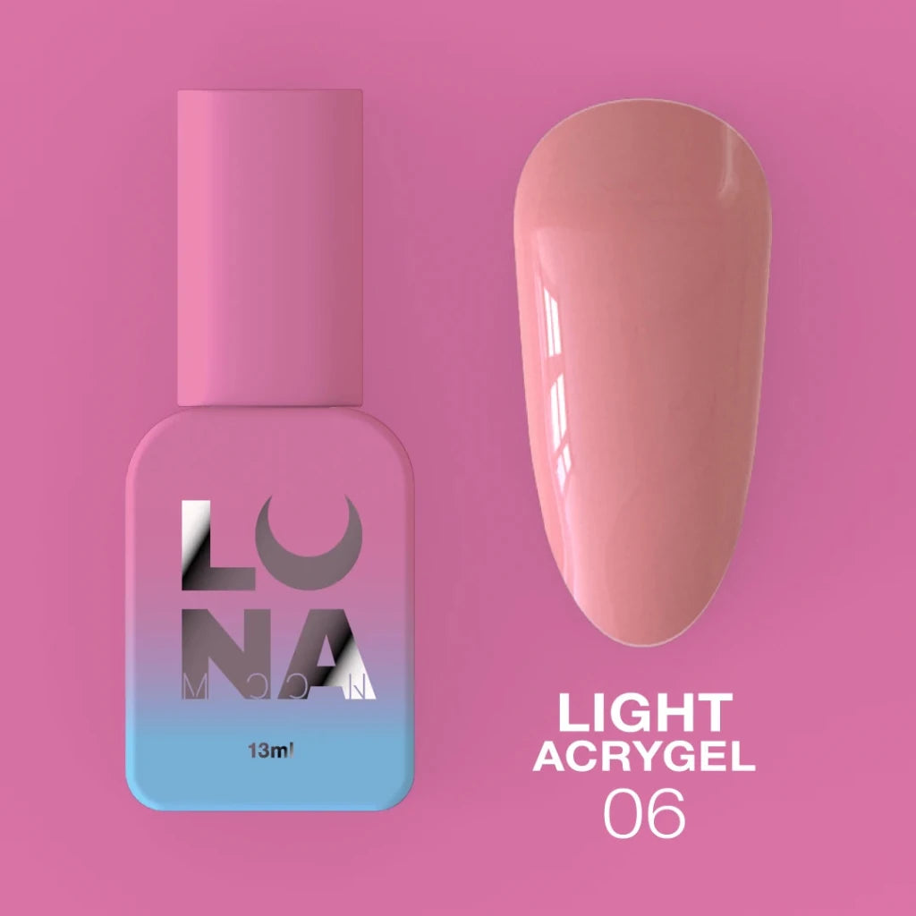 LUNAmoon Liquid Light Acrygel 06, 13ml - Level Up Beauty Supply