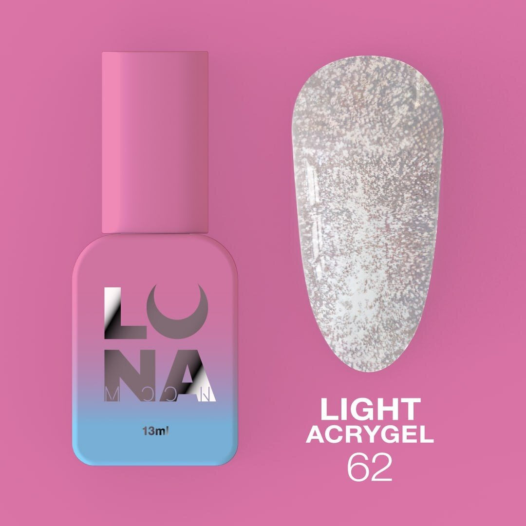 LUNAmoon Liquid Light Acrygel #62, 13ml