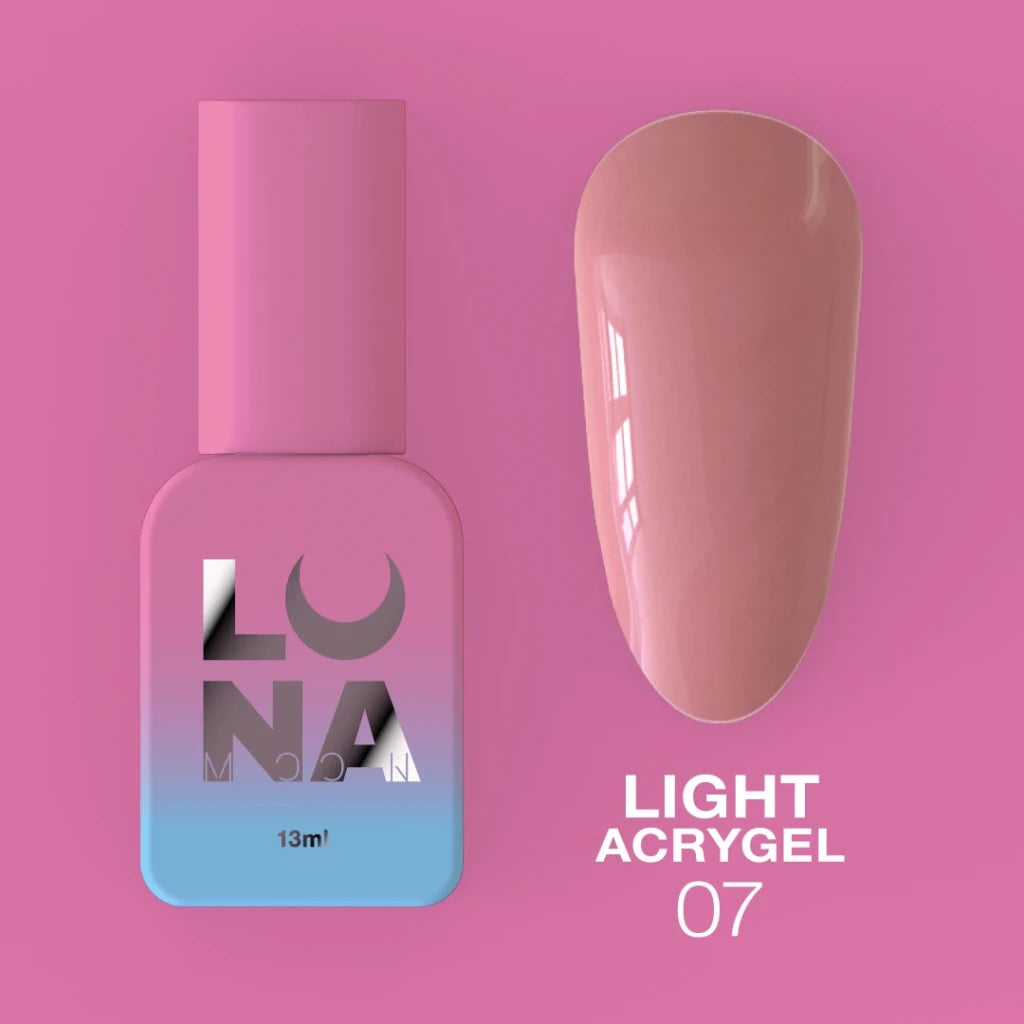 LUNAmoon Liquid Light Acrygel 07, 13ml - Level Up Beauty Supply