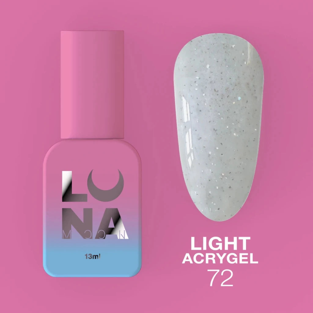 LUNAmoon Liquid Light Acrygel 72, 13ml - Level Up Beauty Supply