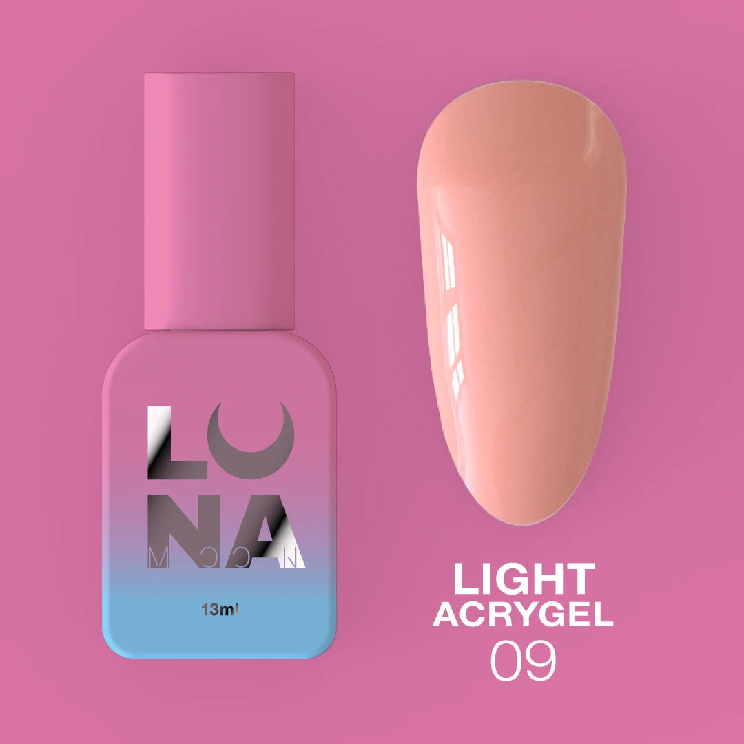 LUNAmoon Liquid Light Acrygel #09, 13ml