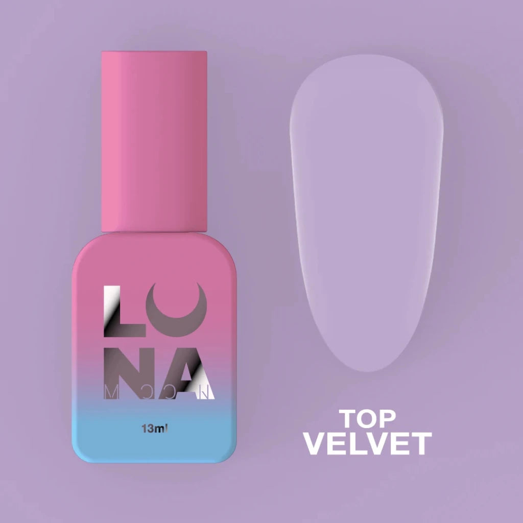 LUNAmoon matte Velvet Top Coat, 13ml - Level Up Beauty Supply