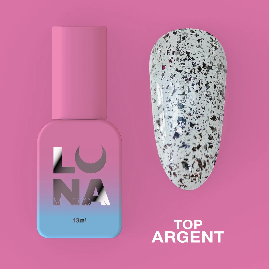 LUNAmoon Top Coat Argent, 13ml