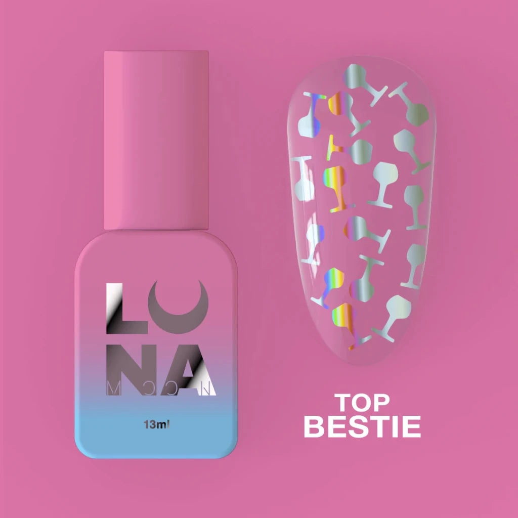 LUNAmoon Top Coat Bestie, 13ml - Level Up Beauty Supply