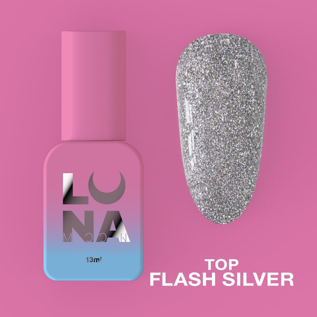 LUNAmoon Top Coat Flash Silver, 13ml