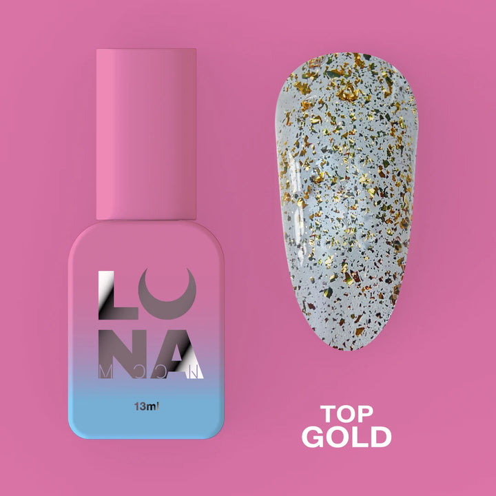 LUNAmoon Top Coat Gold, 13ml