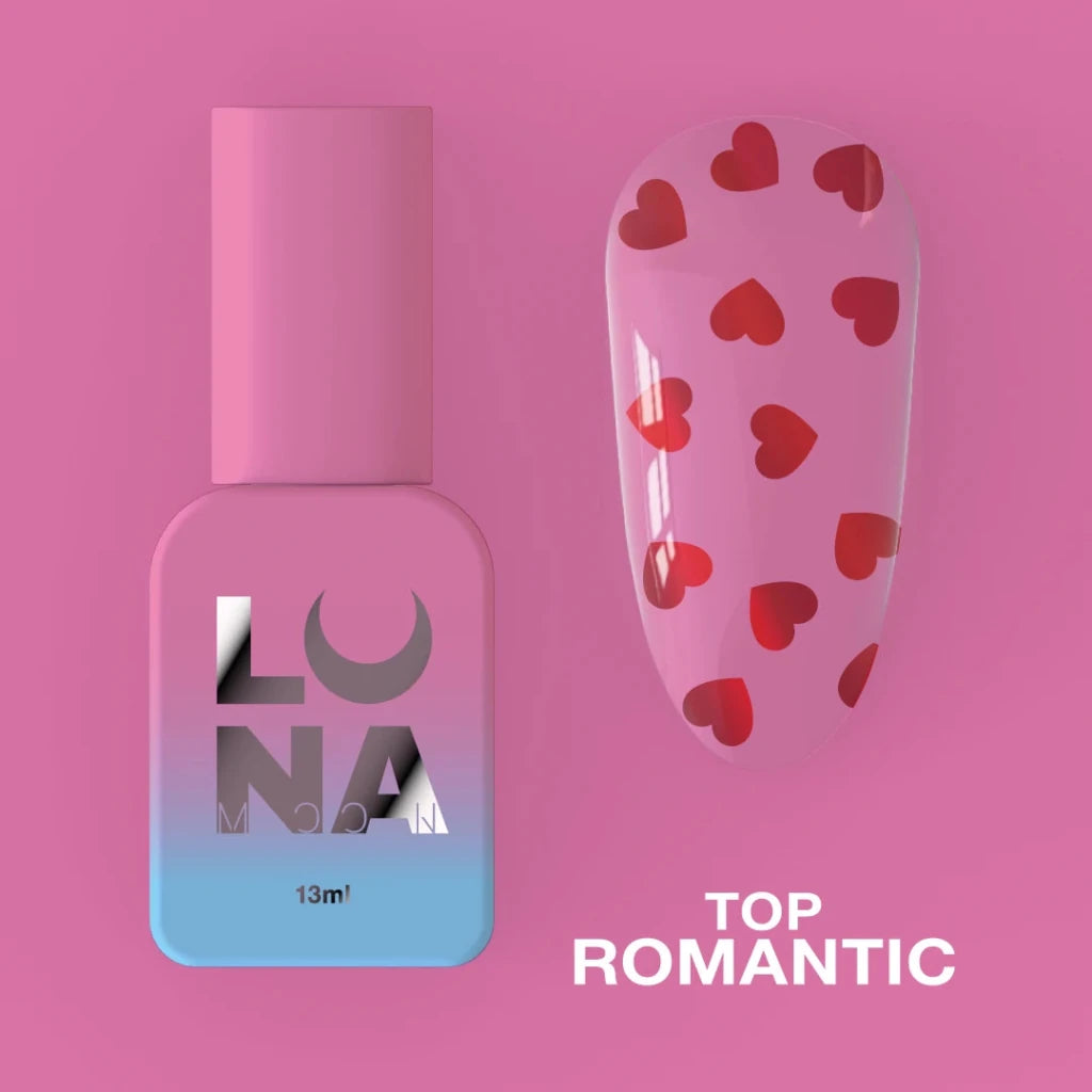 LUNAmoon Top Coat Romantic, 13ml - Level Up Beauty Supply