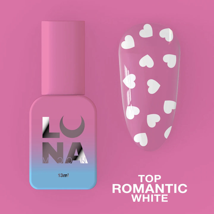 LUNAmoon Top Coat Romantic White, 13ml