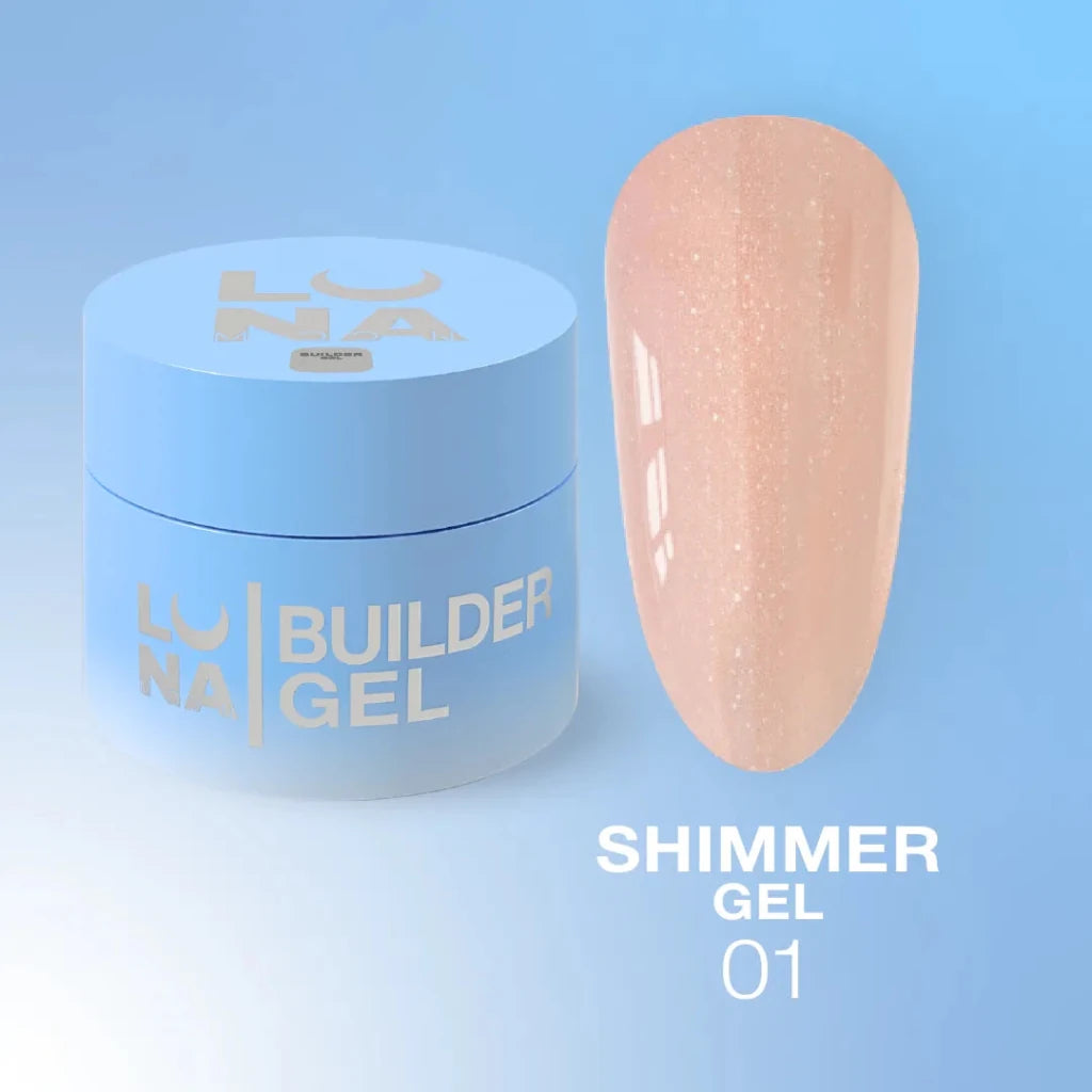 LUNAmoon Builder Gel Shimmer 01 - Level Up Beauty Supply