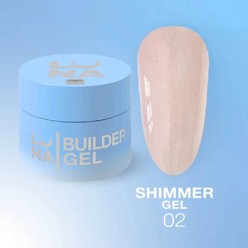 LUNAmoon Builder Gel Shimmer 02 - Level Up Beauty Supply