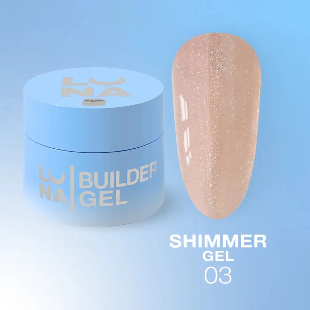 LUNAmoon Builder Gel Shimmer 03 - Level Up Beauty Supply
