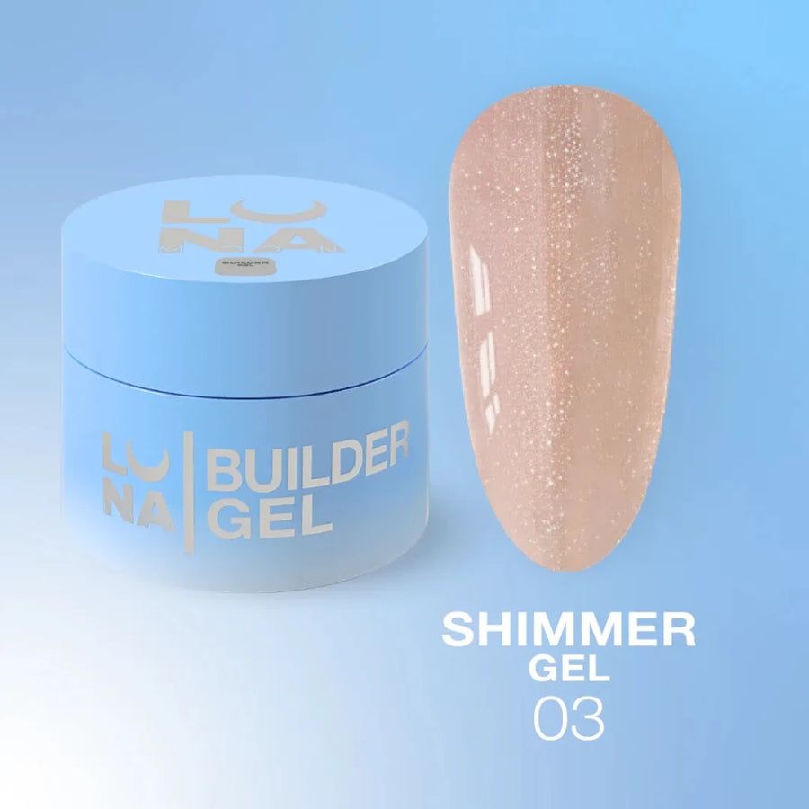 LUNAmoon Builder Gel Shimmer 03 - Level Up Beauty Supply