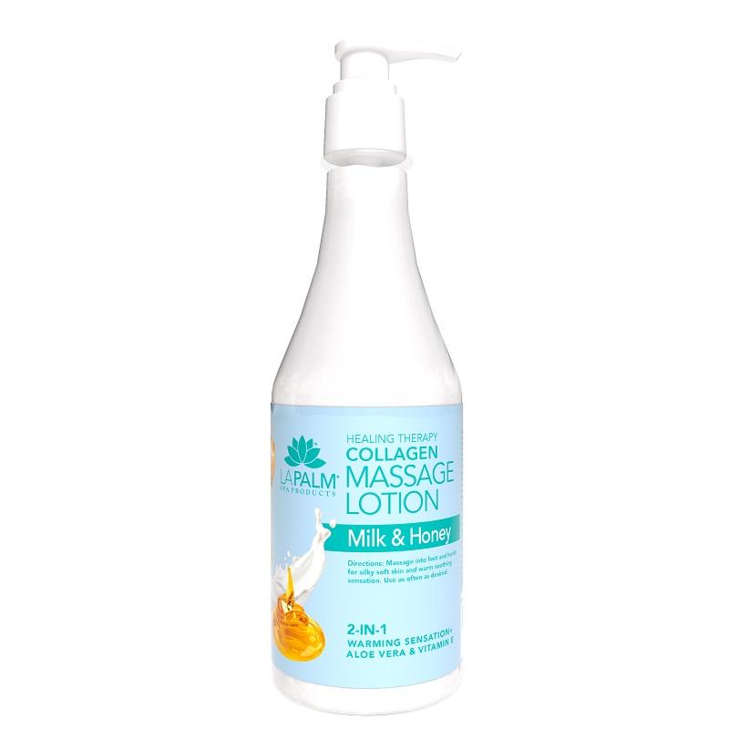 La Palm Massage Lotion Milk & Honey, 240ml - Level Up Beauty Supply