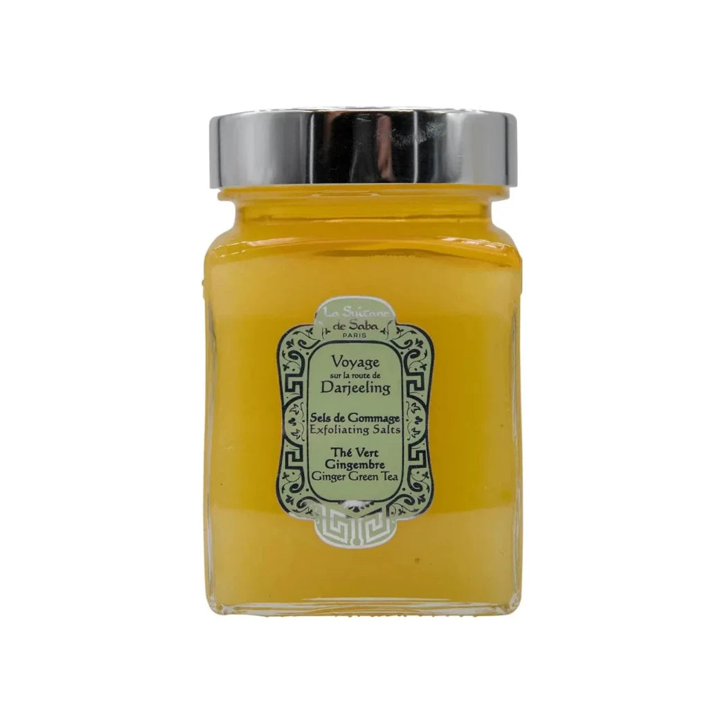 La Sultane De Saba - Exfoliating Salts - Ginger Green Tea - Journey To the Route of Darjeeling, 300g - Level Up Beauty Supply