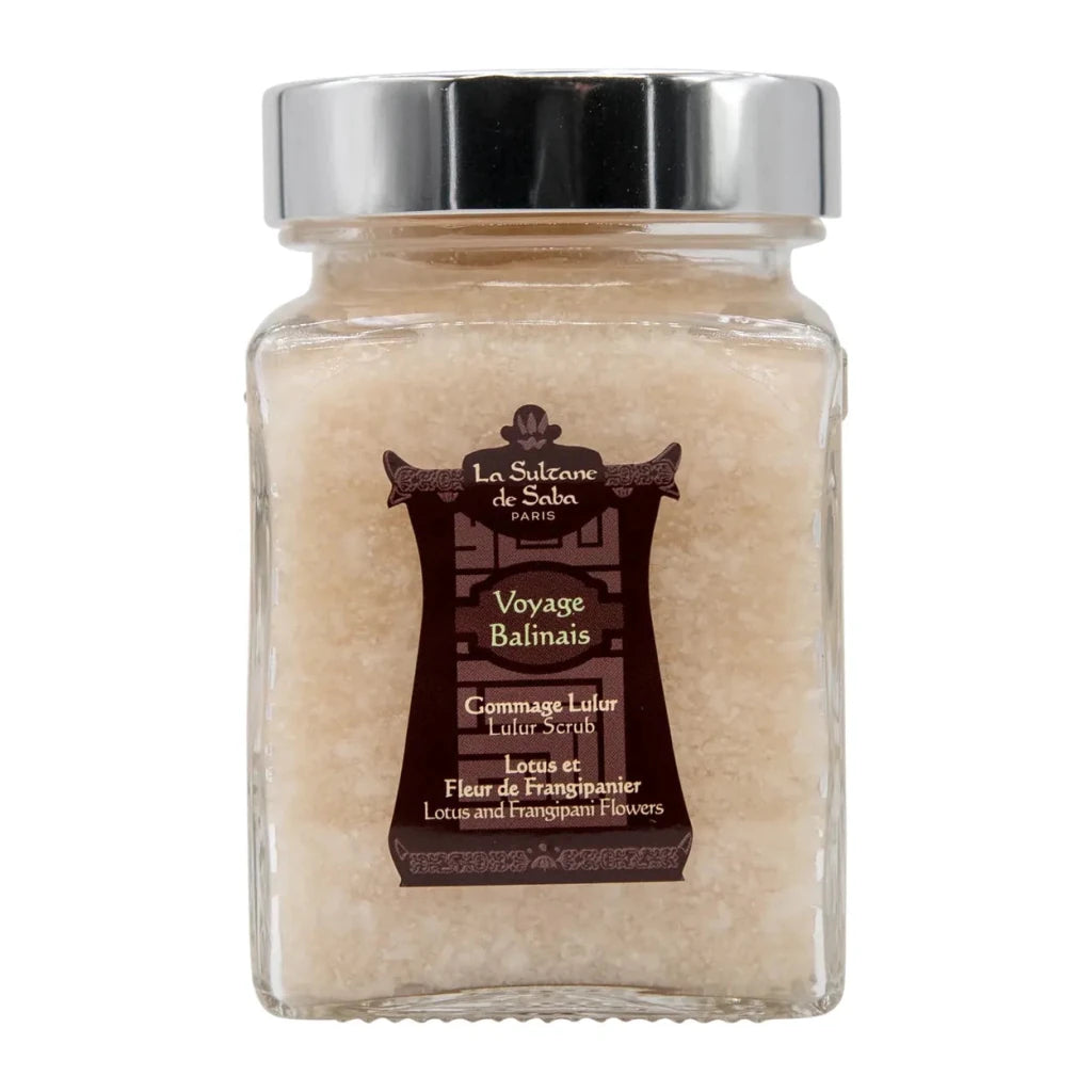 La Sultane De Saba - Lulur Scrub - Lotus and Frangipani Flower - Journey To Bali, 300g - Level Up Beauty Supply