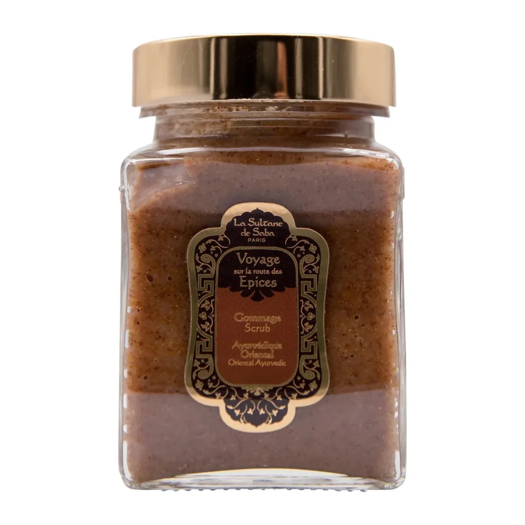 La Sultane De Saba - Scrub Oriental Ayurvedic - Amber Vanilla Patchouli, 300g - Level Up Beauty Supply