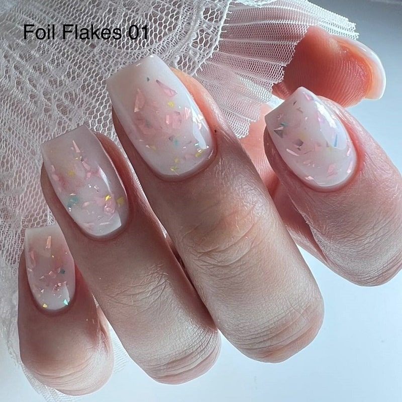 Loona Foil Flakes Gel base #1, 15ml