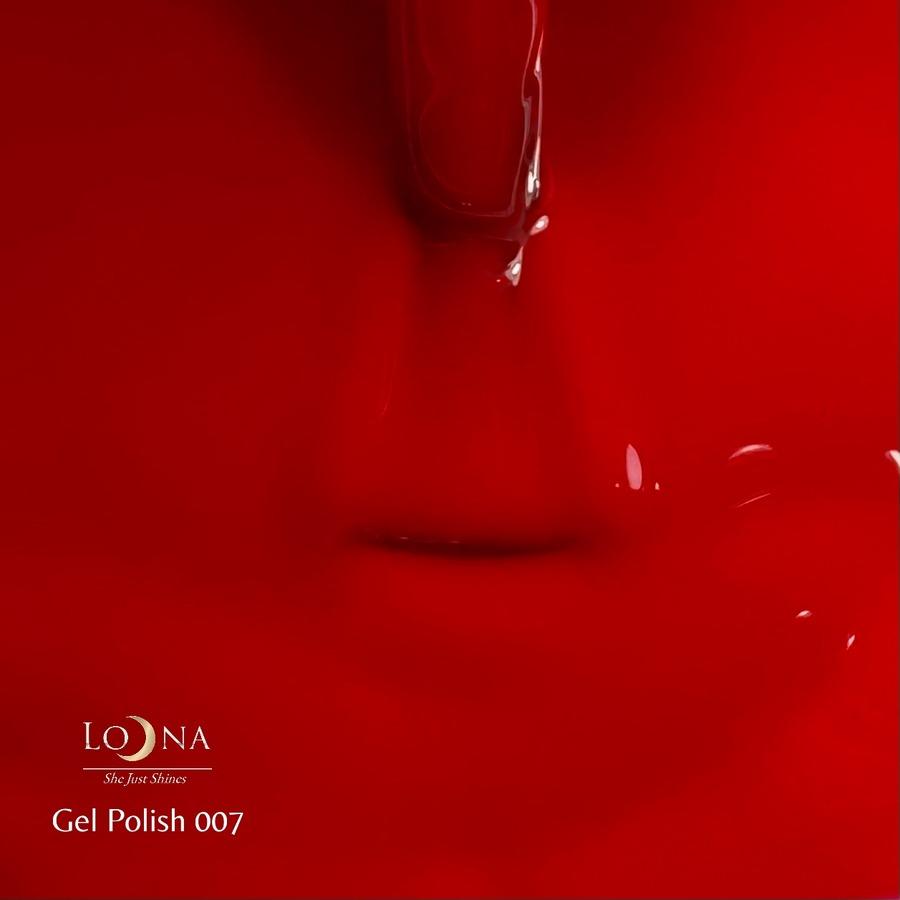 Loona Gel Polish 007 Red, 15ml