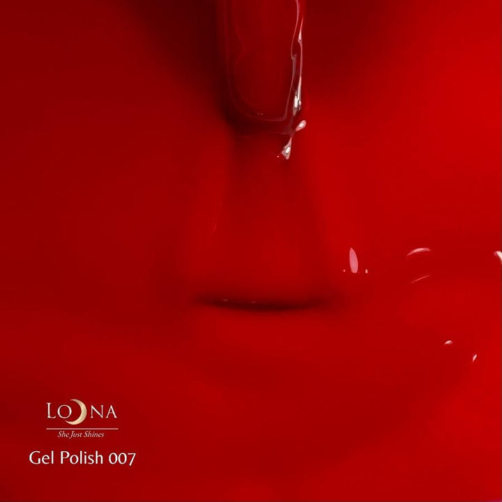 Loona Gel Polish 007 Red, 15ml