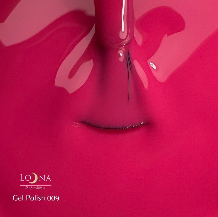 Loona Gel Polish 009 Raspberry pink, 15ml