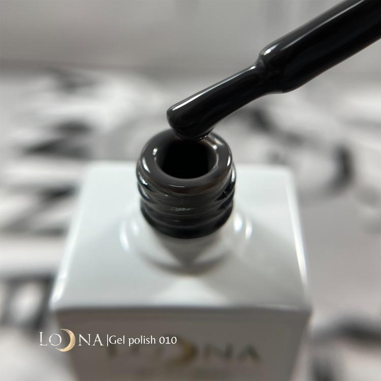 Loona Gel Polish 010 Dark Grey, 15ml - Level Up Beauty Supply