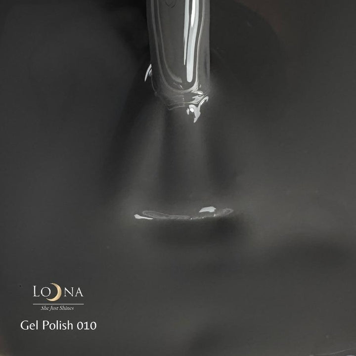 Loona Gel Polish 010 Dark Grey, 15ml