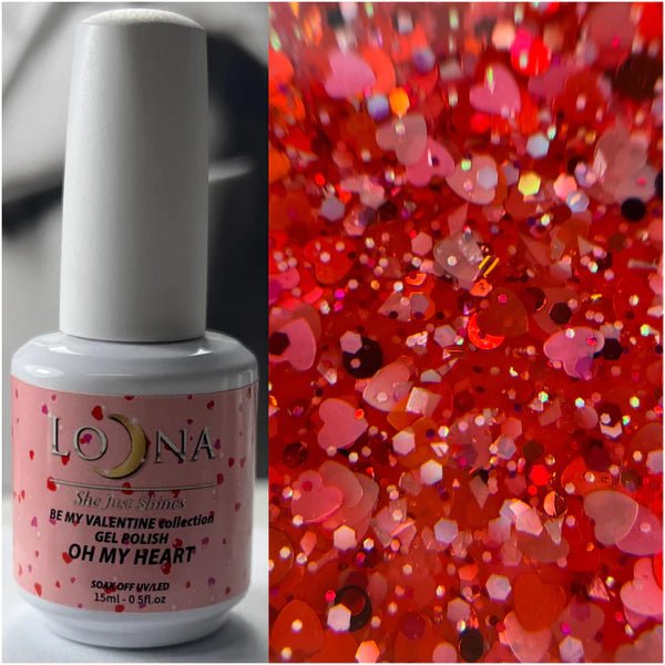 Loona Gel Polish Oh My Heart, 15ml - Level Up Beauty Supply