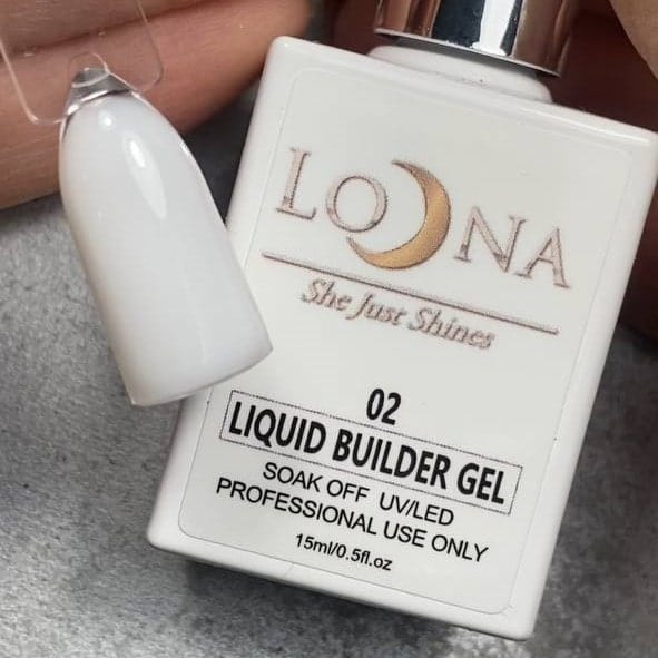 Loona Liquid Builder Gel 02 (Milk), 15ml