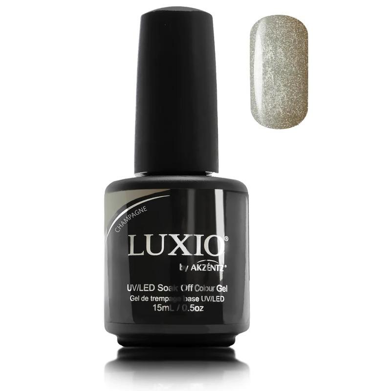 Luxio Colour gel - CHAMPAGNE (Glitter), 15ml - Level Up Beauty Supply