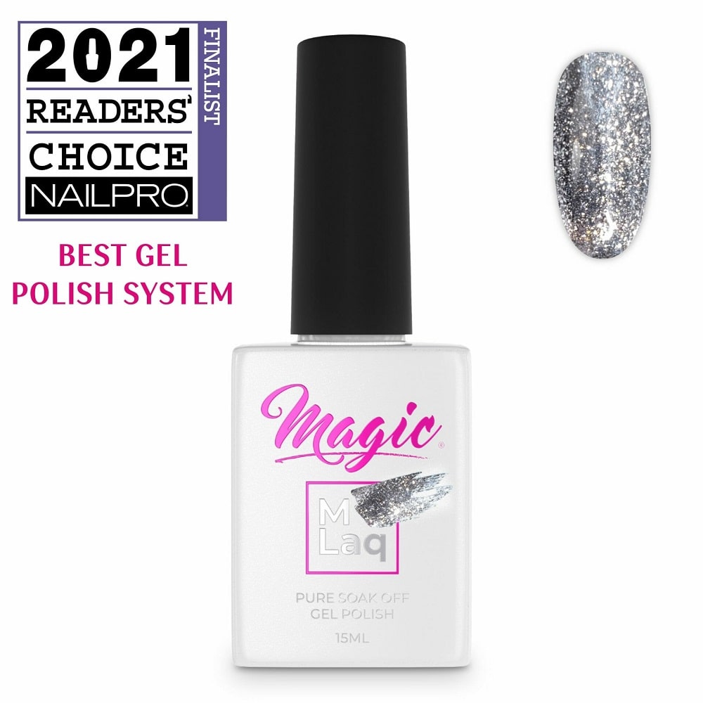 Magic Gel MLaq Black Silver - #131, 15ml